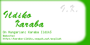 ildiko karaba business card